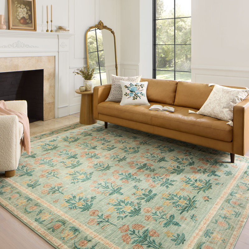 Rifle Paper Co. x Loloi Eden Mughal Rose Blush Rug - Thumbnail 3