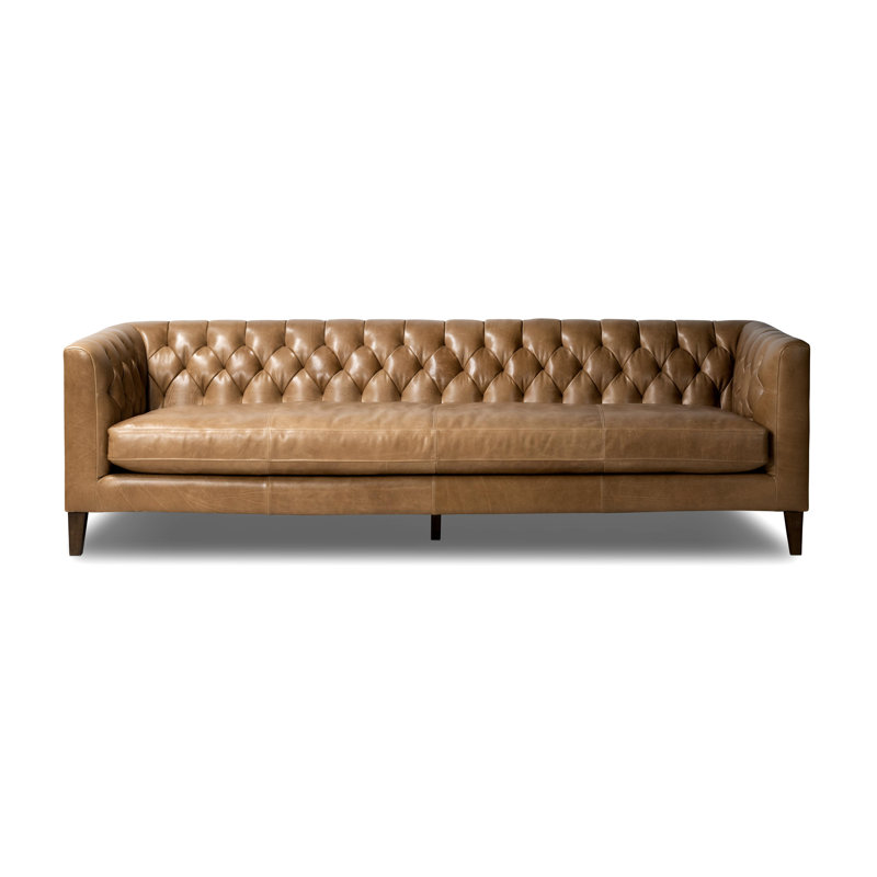 Thurston Sofa, Dakota Warm Taupe Top Grain Leather