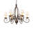 36" Wide Squire 6 Light Chandelier
