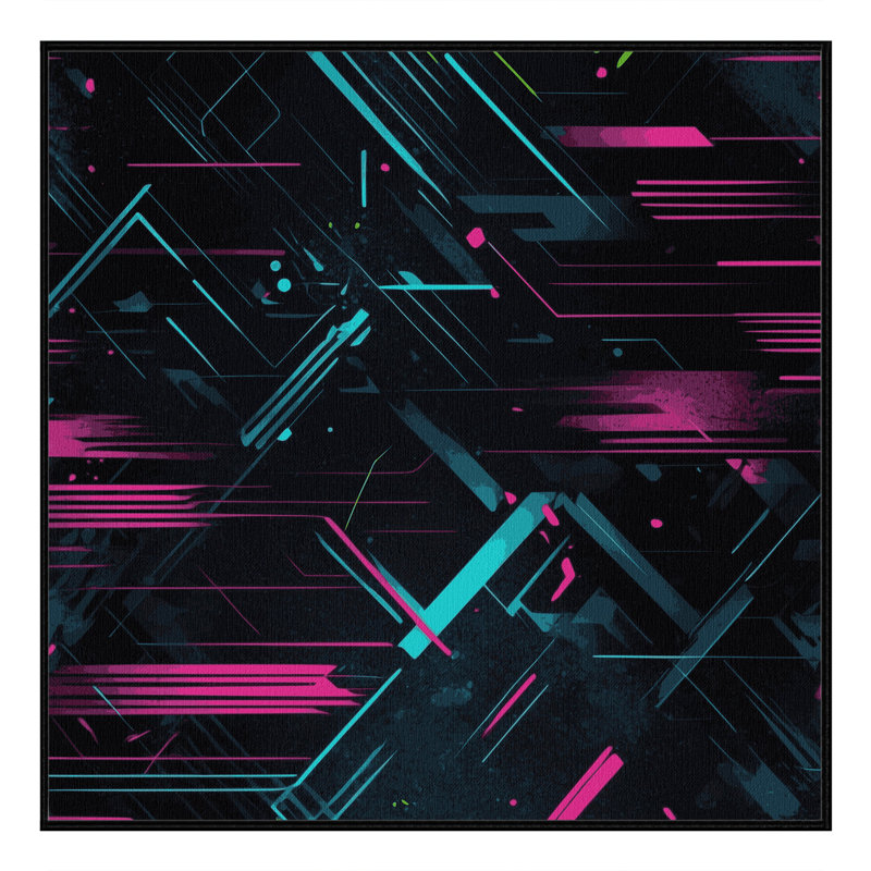 Kinetic Prism Rug, Square 6'