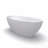 61 Inch Small Size Artificial Stone Solid Surface Freestanding Bathroom Bathtub