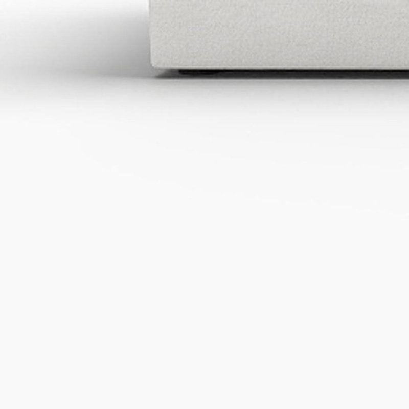 Gracie Mills 160" White Linen Blend Modular Armless Sofa With Ottomans And Storage