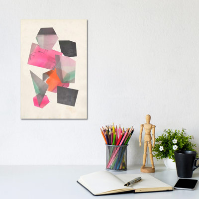 Collaged Shapes II by Jennifer Goldberger - Wrapped Canvas Gallery-Wrapped Canvas Giclée