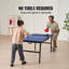 Table de tennis de table pliable de taille moyenne avec filet