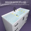 Comptoir de meuble-lavabo simple 48 po avec lavabo et comptoir blanc 