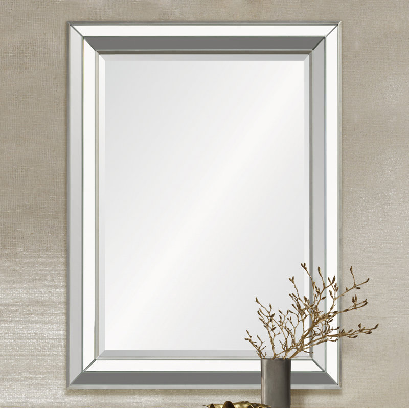 Pigott Wood Flat Wall Mirror