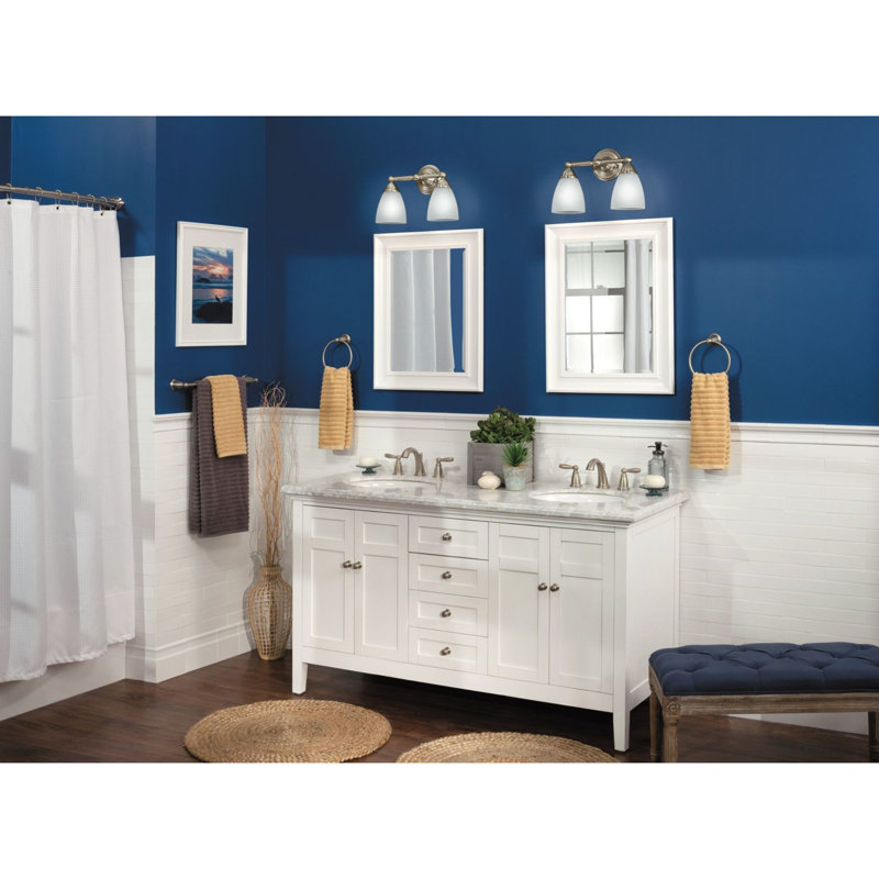 Brantford 2-Light Vanity Light, Brushed Nickel