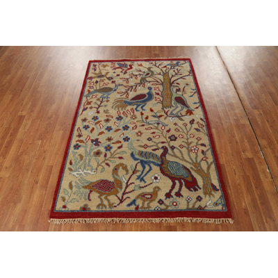 Animals Pictorial Ziegler Oriental Rug 4x6
