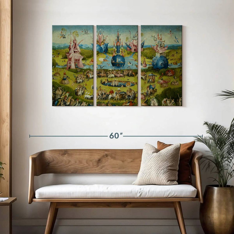 Leisha Le jardin des délices terrestres IV, H 28 po x l 45 po