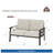 48" All-Weather Metal Loveseat 2 Seats Couch Sofa With Cushions-184032871