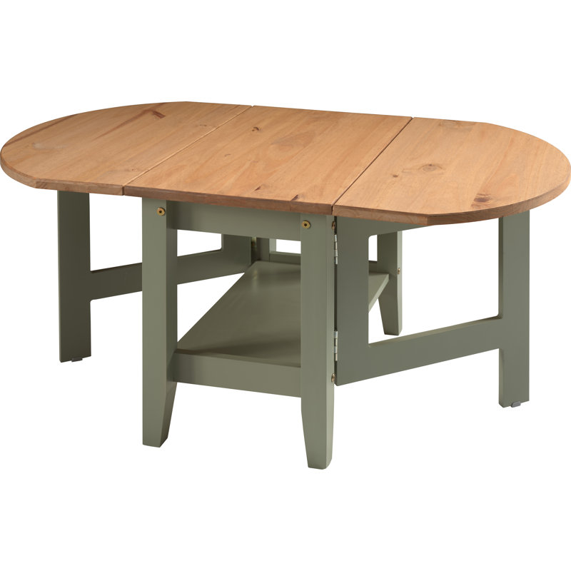 Allbritton Drop Leaf Coffee Table, Green