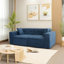 Canapé 78,7 po en velours 3 places, compression pleine mousse