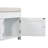 Storage Bench With 3 Shutter-Shaped Doors, Shoe Bench With Removable Cushion And Hidden Storage Space (White)-52919930