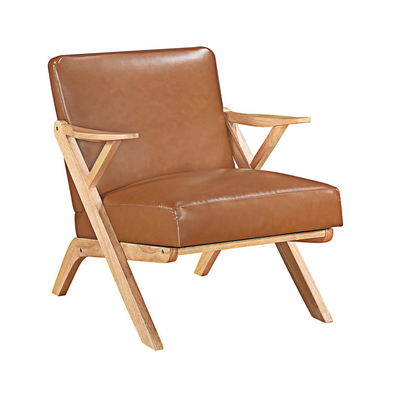Chaise d'appoint, Brun, Naturel