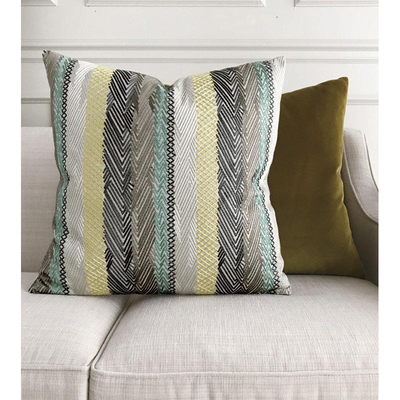 Velvet Square Pillow Cover & Insert, Plush Citrine, Feather