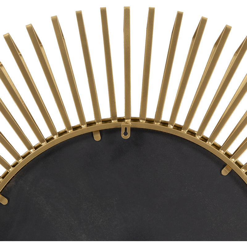 Melfa Metal Sunburst Mirror