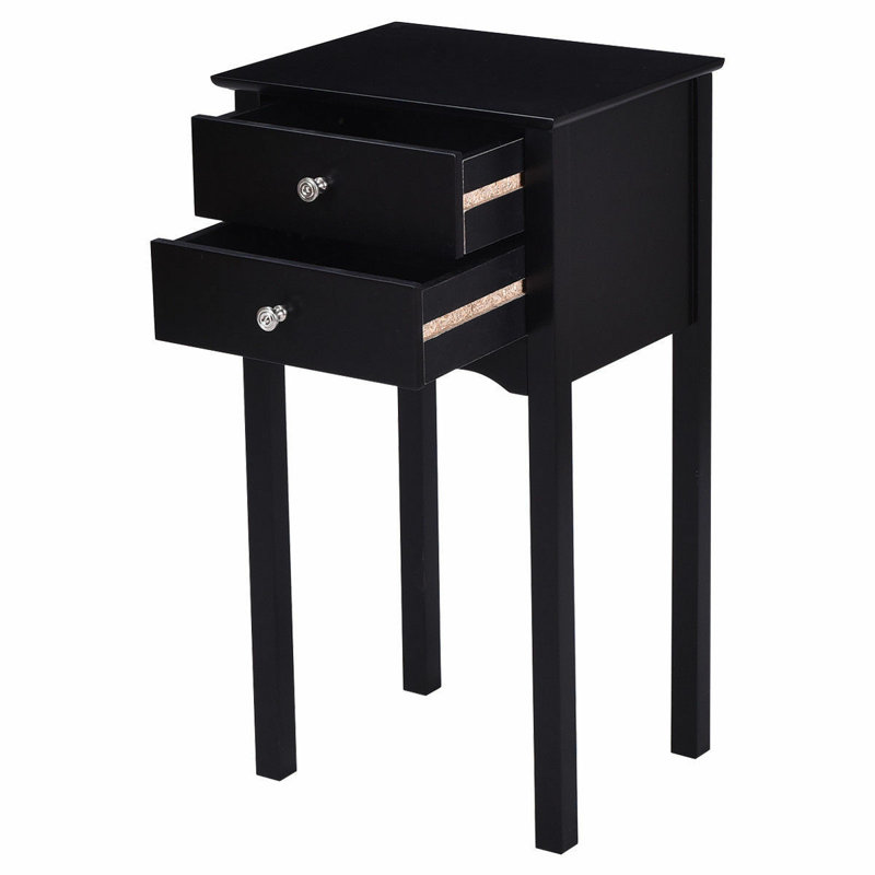 Volz 16'' W Nightstand, Black