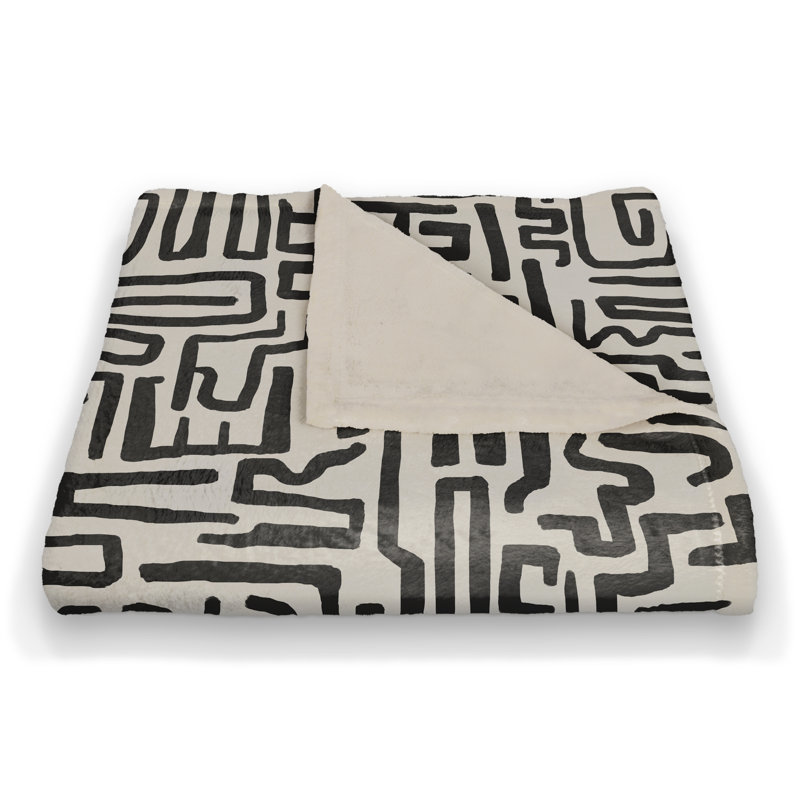 Jeté en polaire Ayah Maze Lines