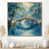 Toile avec cadre flottant or