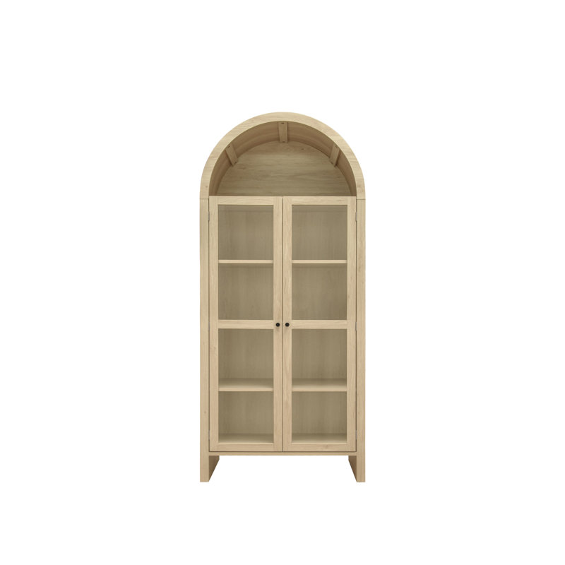 Garde-manger arqué polyvalent avec tablettes réglables et design élégant