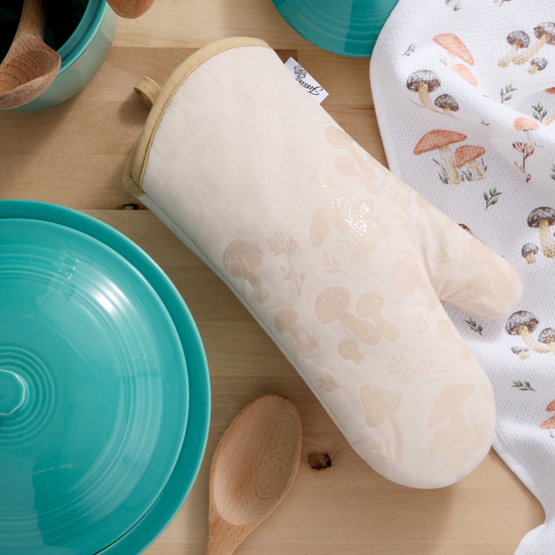 Gant de cuisine FIESTA, champignon, crème, 7 po x 13 po
