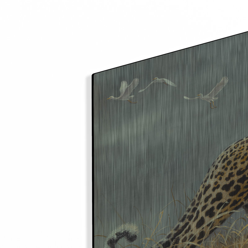 «Leopard 2» par Harro Maass sur métal, H 24 po x l 36 po