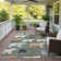 Machine Washable Indoor/Outdoor Bourkelands ACN2338 Lodge Rug