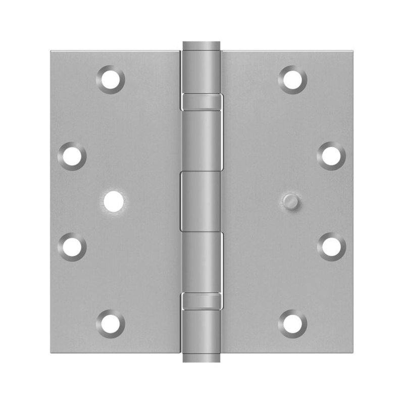 Charnière carrée 5 "x 5" Deltana SS55BBU32D-SEC, acier inoxydable brossé 2BB