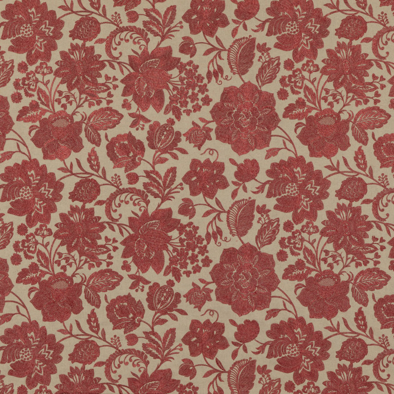 Portobello Berwick Fabric, Red