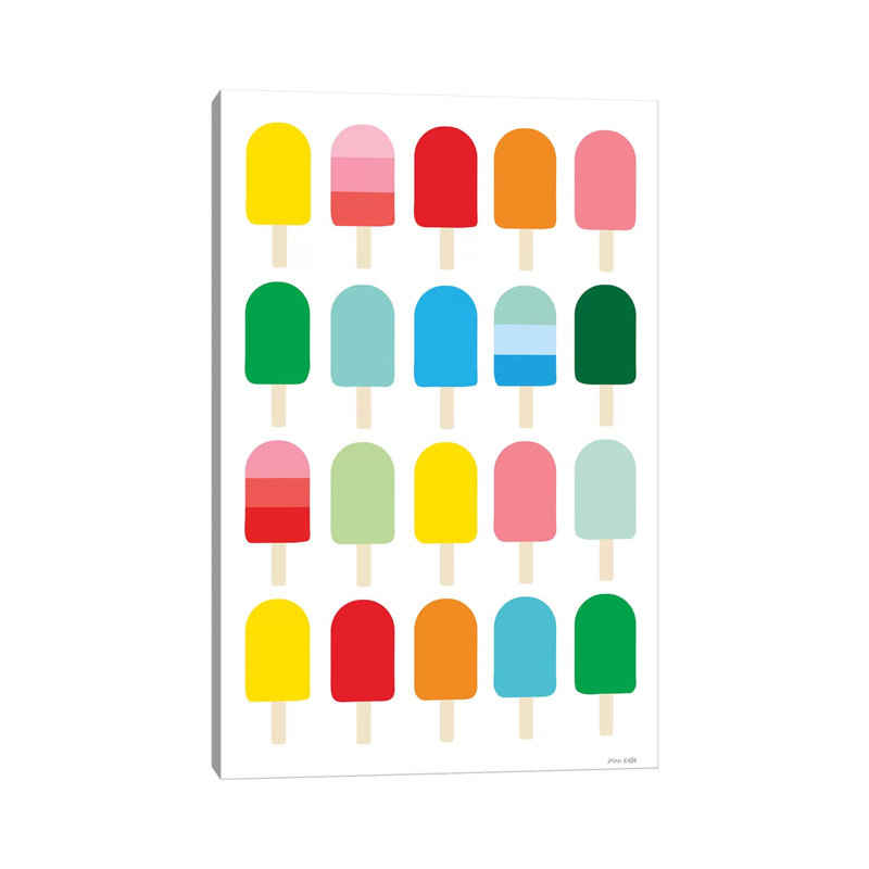 Popcycle Fun by Ann Kelle - Wrapped Canvas Print, 20.32 cm H x 30.48 cm W