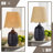 Ceramic Table Lamp With Scallop Shade-1748753065