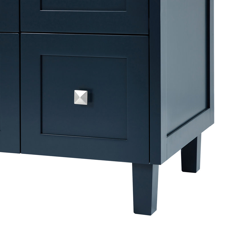 Base de meuble-lavabo simple 60 po ARIEL Monreau, Bleu