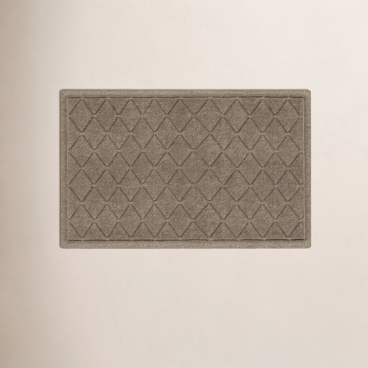 WaterHog Non-Slip Indoor/Outdoor Doormat, Camel, Rectangle 24" x 36"