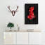 Red Siamese Fighting Fish - Wrapped Canvas-56637483