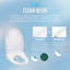 TOTO® WASHLET+®  Drake® II Two-Piece Elongated 1.28 GPF Toilet and WASHLET+® S5 Bidet Seat, Cotton White - MW4543446CEFG#01