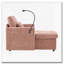 Chaise longue en chenille avec rangement-1153513377