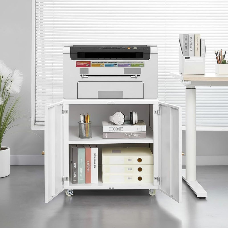 55cm Wide File Cabinet, White