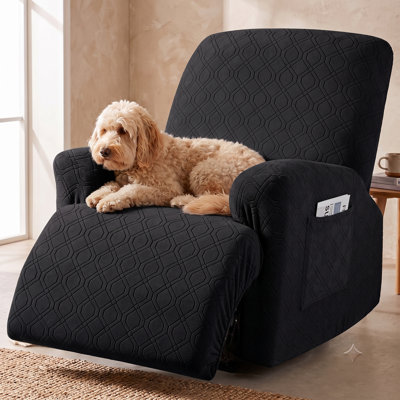 Housse pour canapé inclinable et extensible 3 pièces Wald