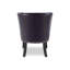 Fauteuil d'appoint en similicuir avec garniture de rivets, canapé de salon confortable et élégant pour la réception à domicile