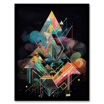 Shape Of My Soul Fractal Enlightenment Abstract Geometric - Single Picture Frame Print