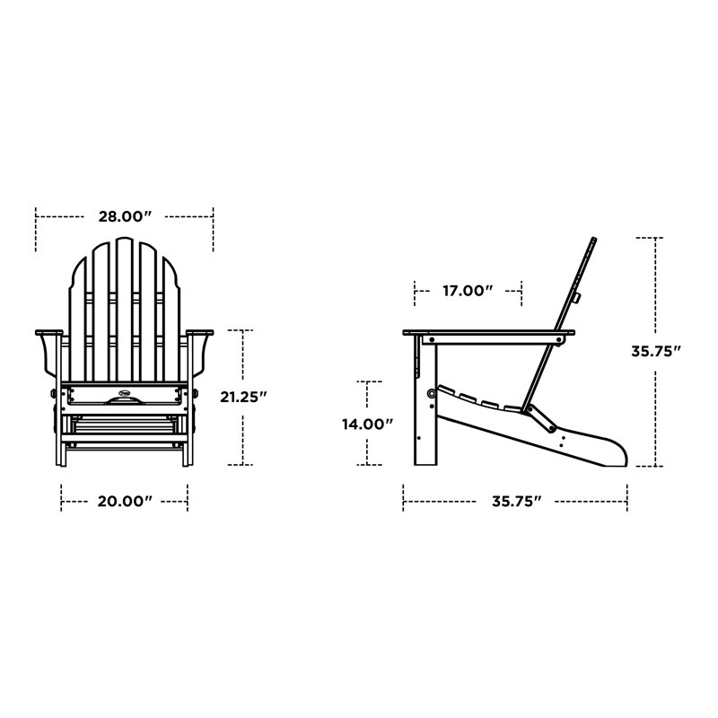 TREX Outdoors Cape Cod Ultimate Adirondack, Classic White