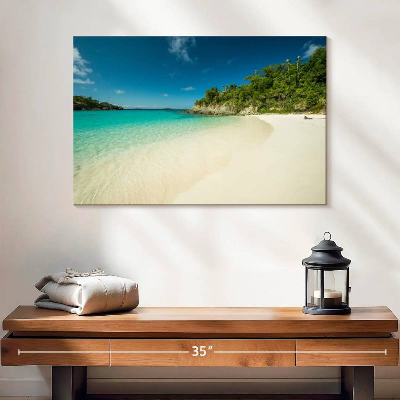 Plage de la baie tropicale Gillard, H 16 po x l 24 po