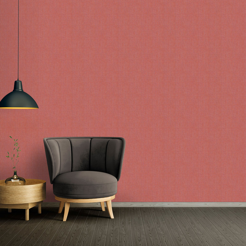 Rouleau de papier peint effet de texture Hessian Absolument Chic L 33 pi x l 21 po, Rouge