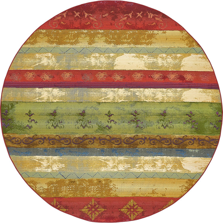 Merrimac Washable Floral Indoor / Outdoor Rug