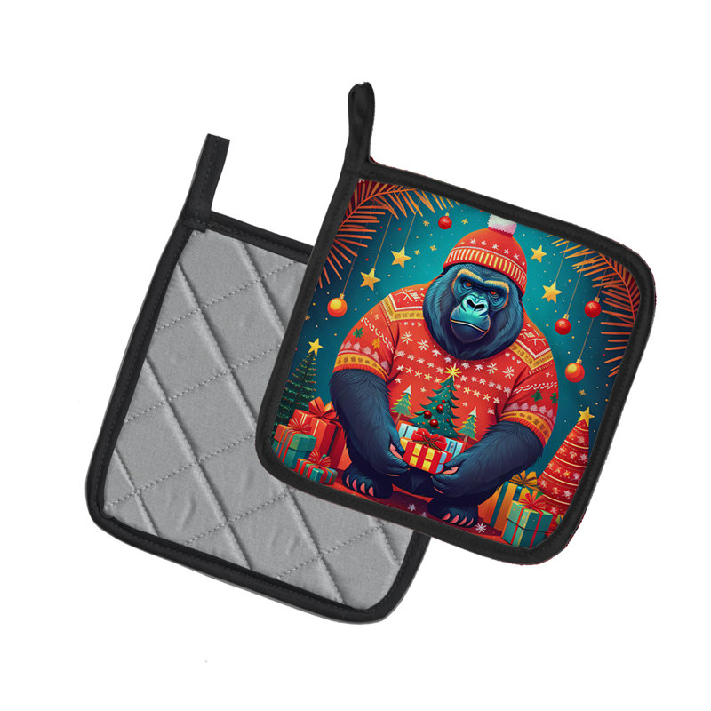 Paire de poignées Gorilla Christmas