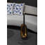 Absoluto Decorative Ceramic Candleholder In Dark Green Glaze With Gold Luster Details, By Andean, In Stock-1338281612