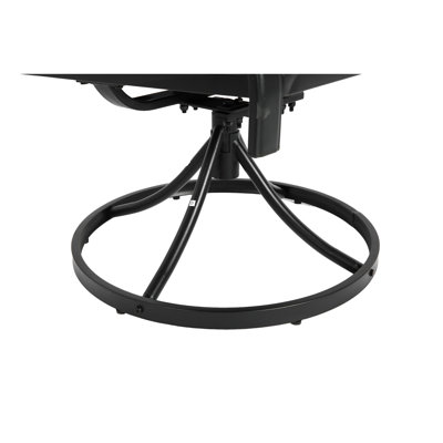 Ensemble de salle à manger 5 pièces pour 4 personnes, ensemble de mobilier d'extérieur en osier pour terrasse de jardin avec 4 coussins pivotants, plateau de table en acier, coussins amovibles