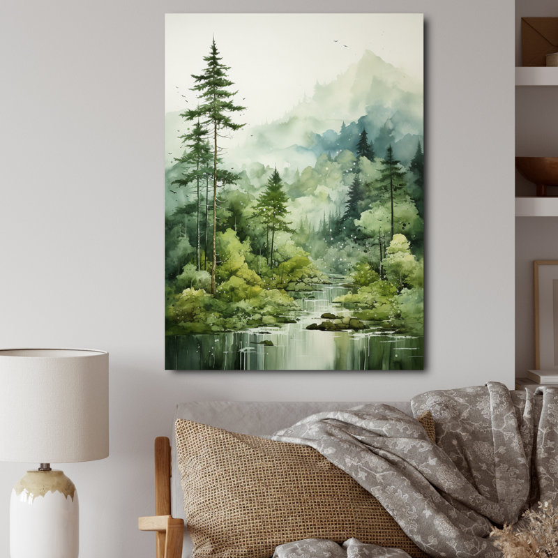 Forest Enigmatic Forest - Forest Wall Art, Wrapped Canvas, 32" H x 16" W x 1" D