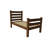 Brown Solid Wood Twin Bed Frame