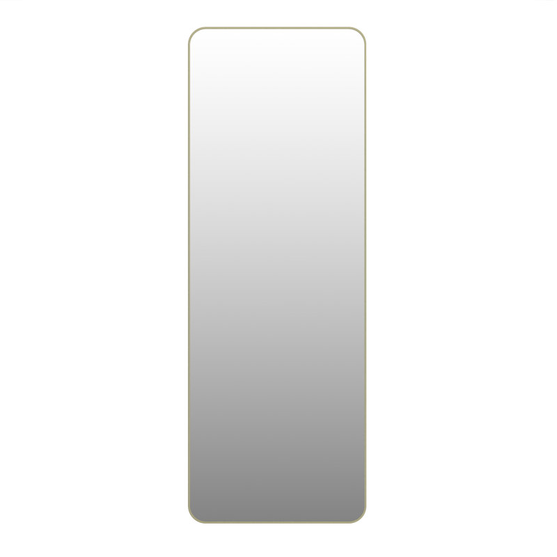 Modern & Contemporay Full Length Mirror, Satin Brass
